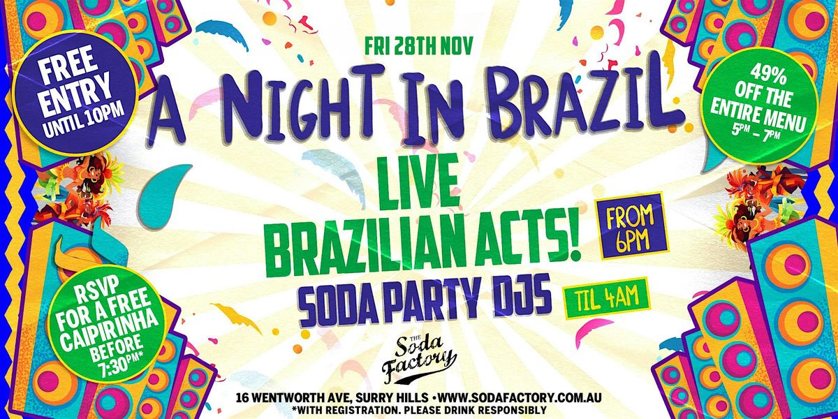 FREE DRINK - A Night In Brazil