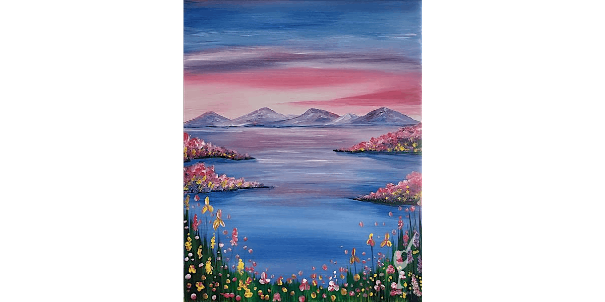 Mountains at Spring - Paint and Sip in Austin | Classpop!\u2122