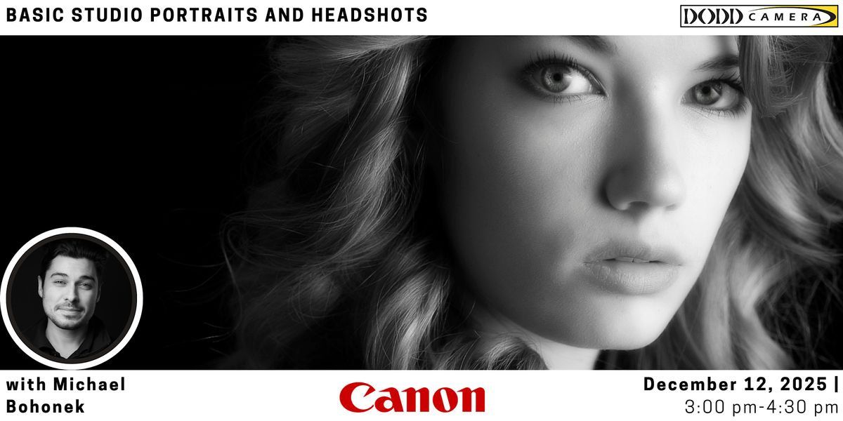 Basic Studio Portraits and Headshots with Canon