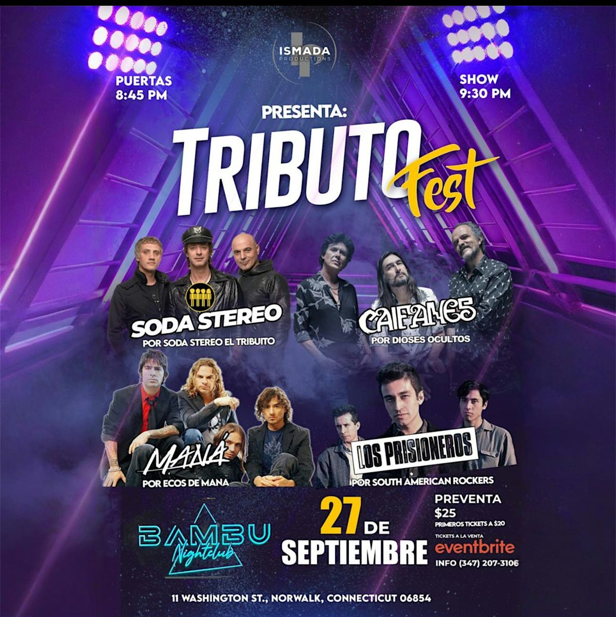 Tributofest, Tributo a Soda Stereo, Los Prisioneros, Mana y Caifanes
