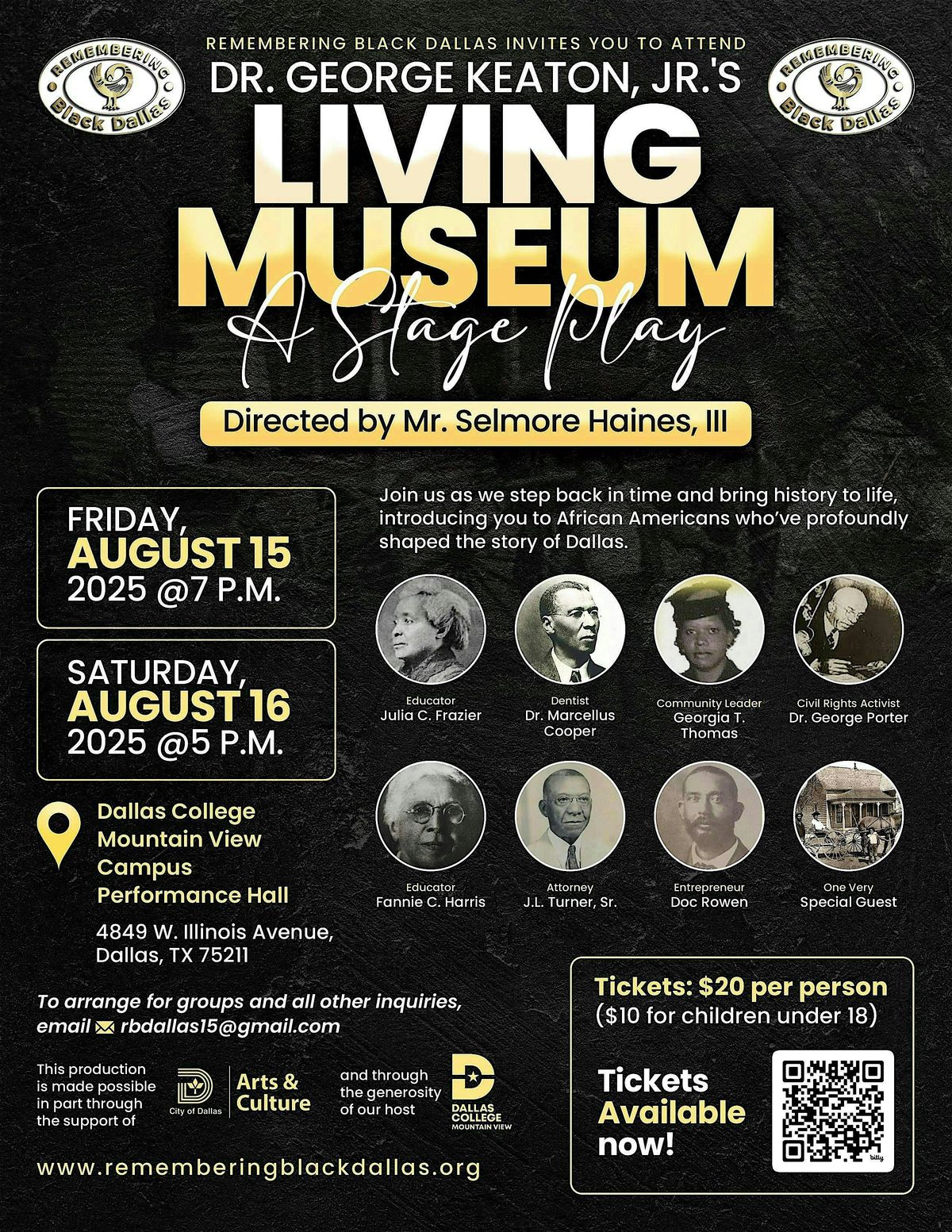 Revival of Dr. George Keaton, Jr.'s Living Museum: A Stage Play