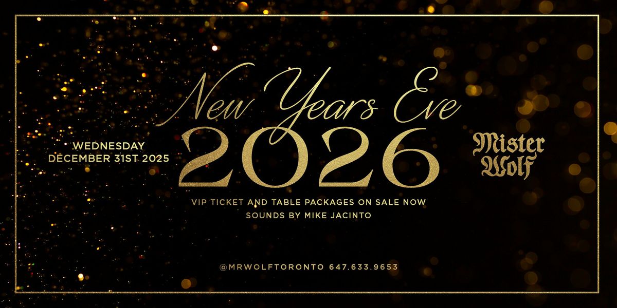 New Years Eve 2026 at Mister Wolf