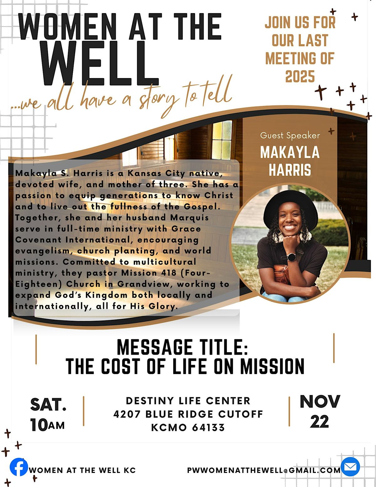 Women at the Well...we all have a story to tell.