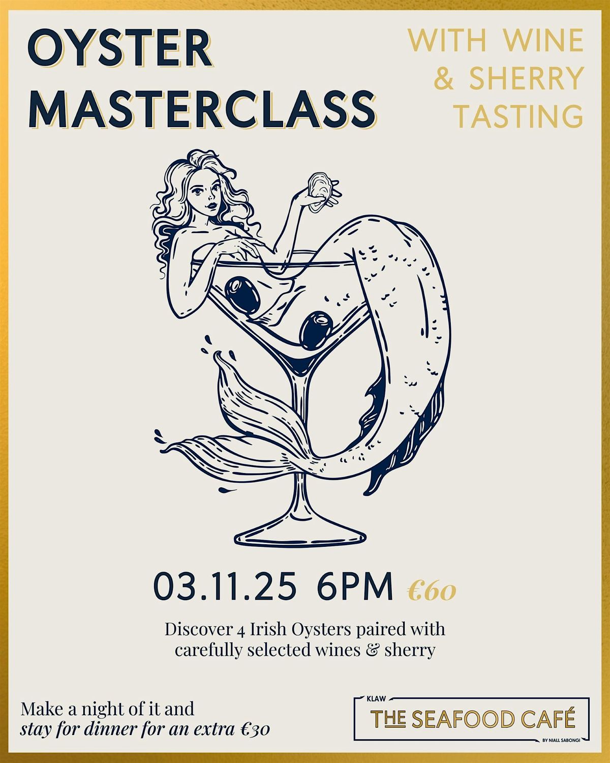Oyster Masterclass with Wine & Sherry Tasting