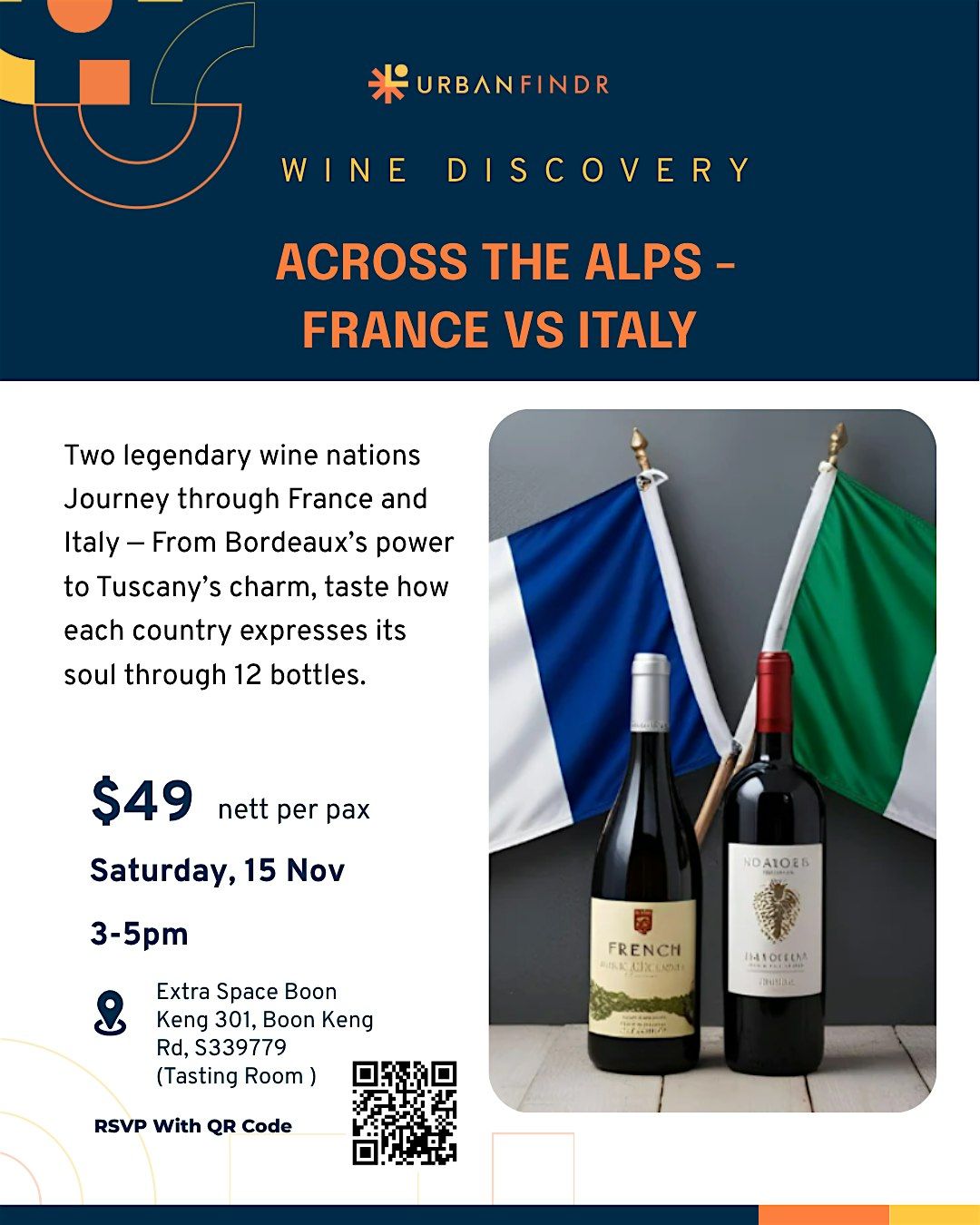Wine Discovery - Across the Alps, France VS  Italy