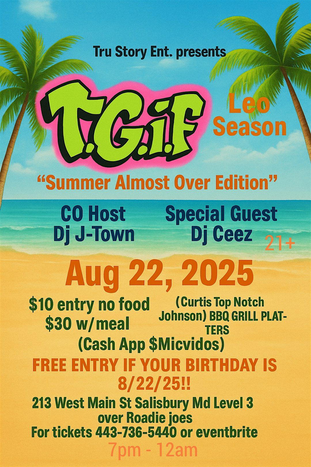 TGIF "Summer Almost Over"