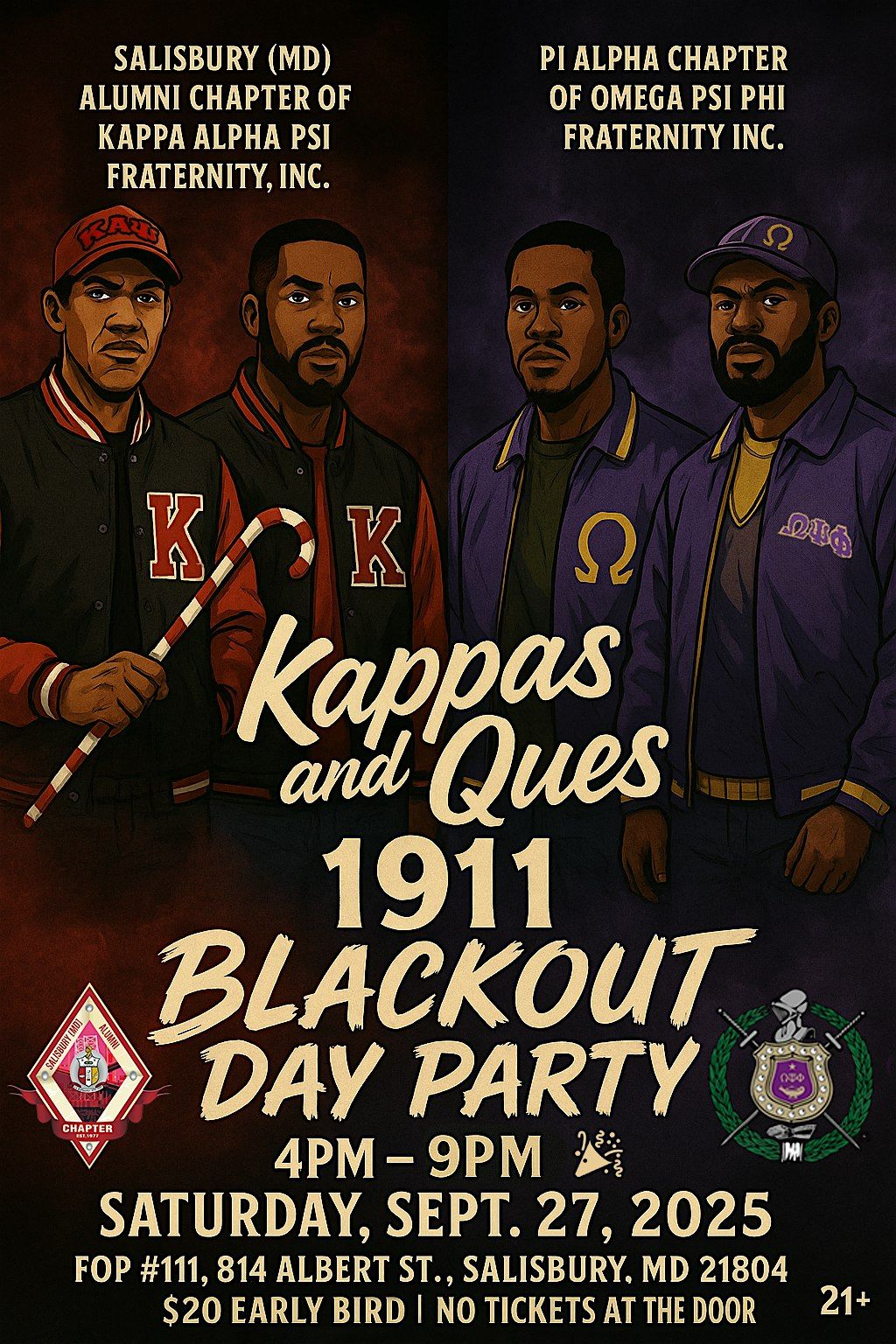 KAPPAS and QUES 1911 BLACKOUT DAY PARTY