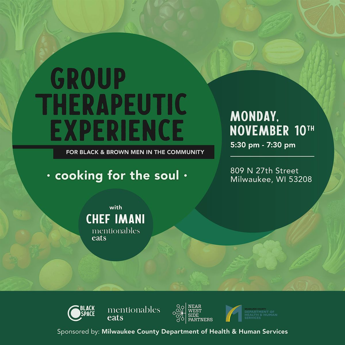 Black Space: Cooking Session for Black & Brown(Men)