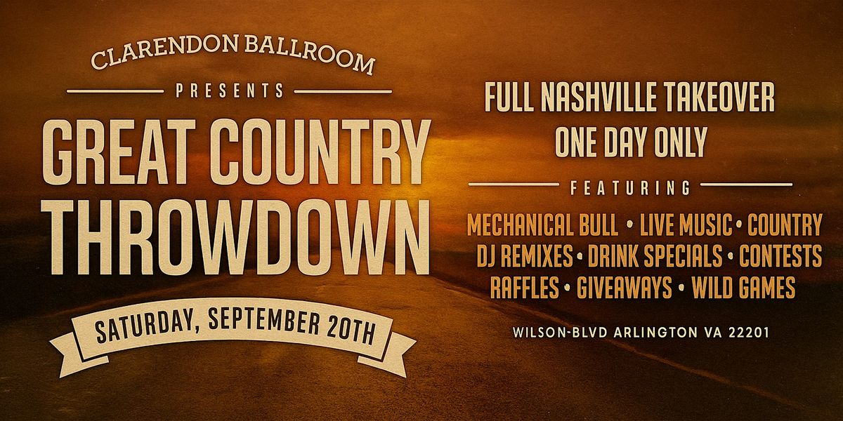 The Great Country Throwdown @ Clarendon Ballroom