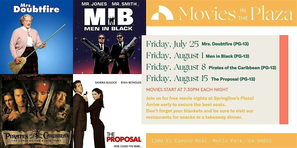 Springline's Free Summer Movies in The Plaza