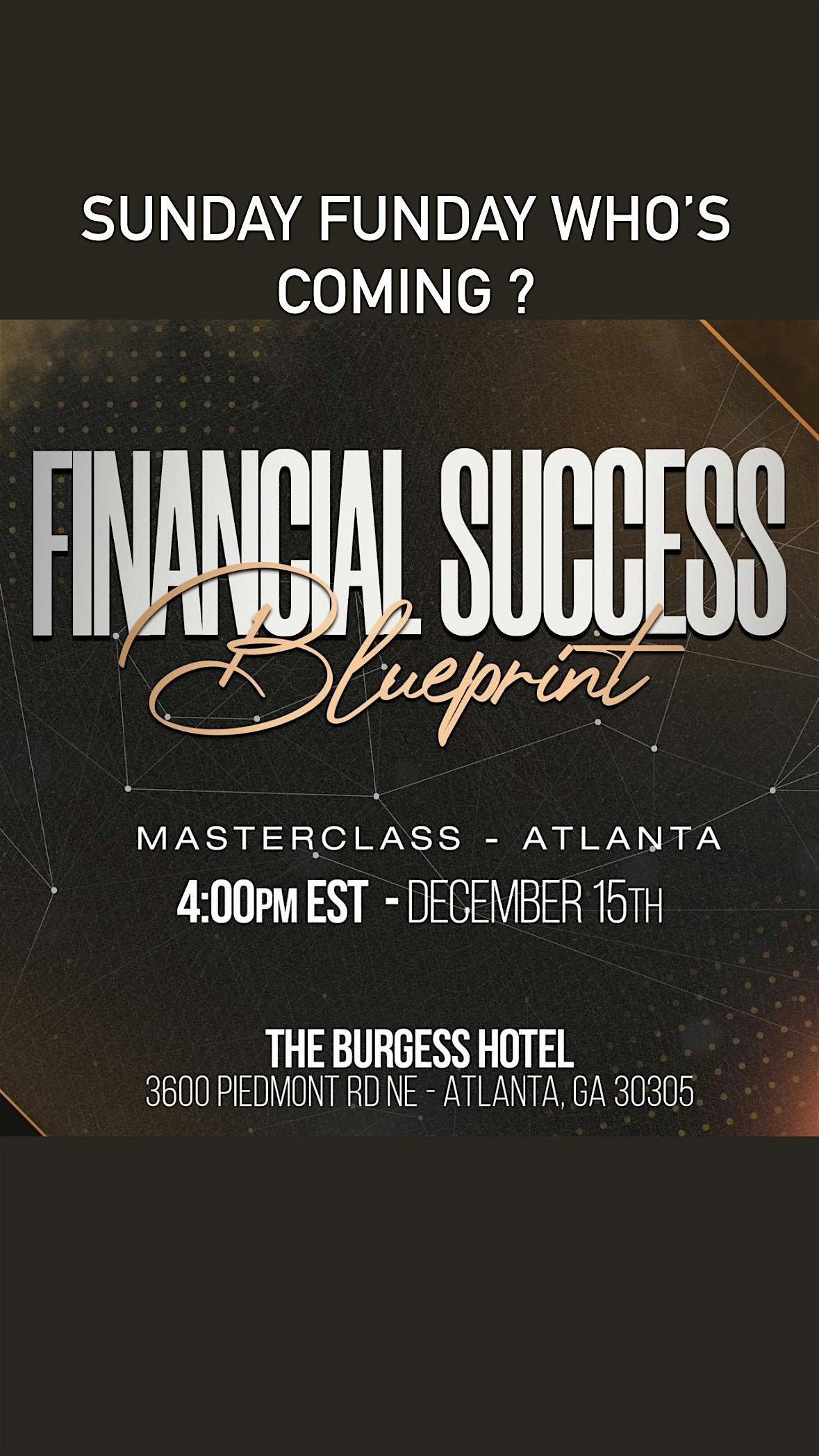 Join us for the financial success overview to change your year financially.