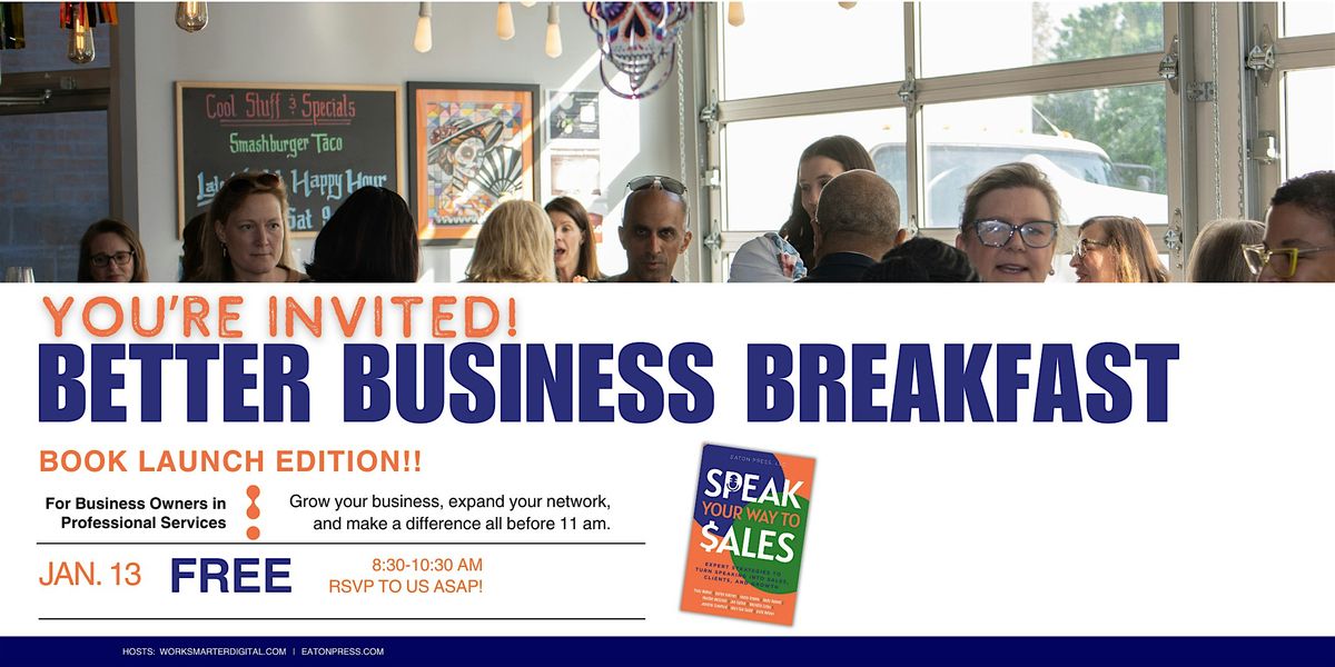 Better Business Breakfast Book Launch Edition