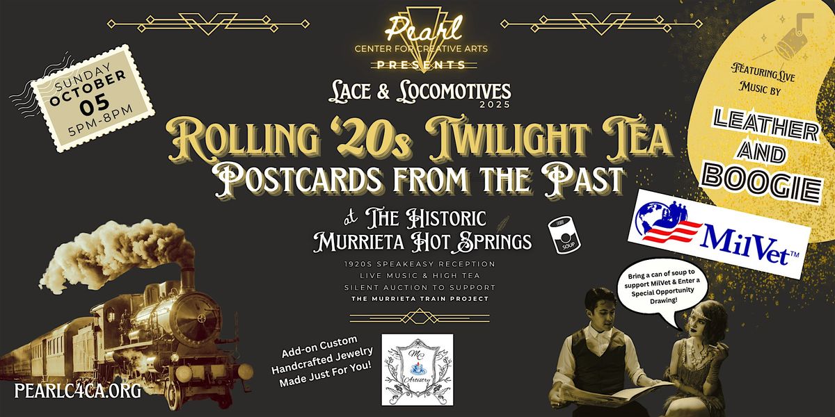 Lace & Locomotives 2025: Rolling Twenties Twilight Tea
