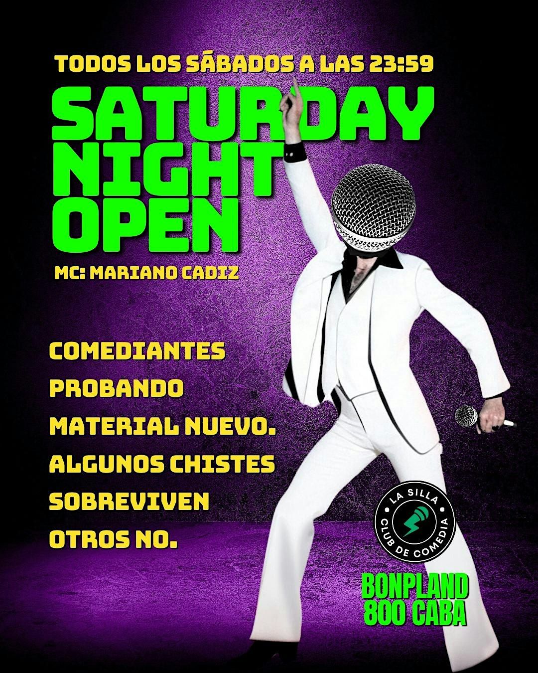 SATURDAY NIGHT OPEN | STAND UP |