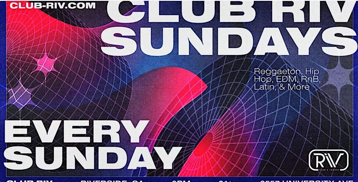 Club 215 Riverside Club Riv Sundays at Club Riv, Riverside on 16th March, 2025