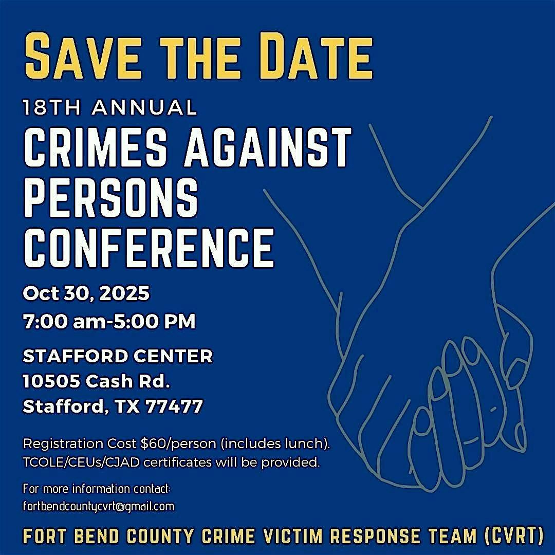 CVRT Presents the 2025 Crimes Against Persons Conference