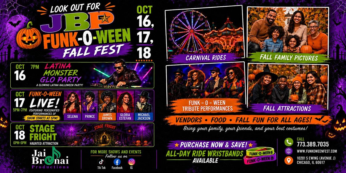 Jbp JBP Funk-O-Ween Fall Festival! at 10201 S Ewing Ave, Chicago on 16th ...