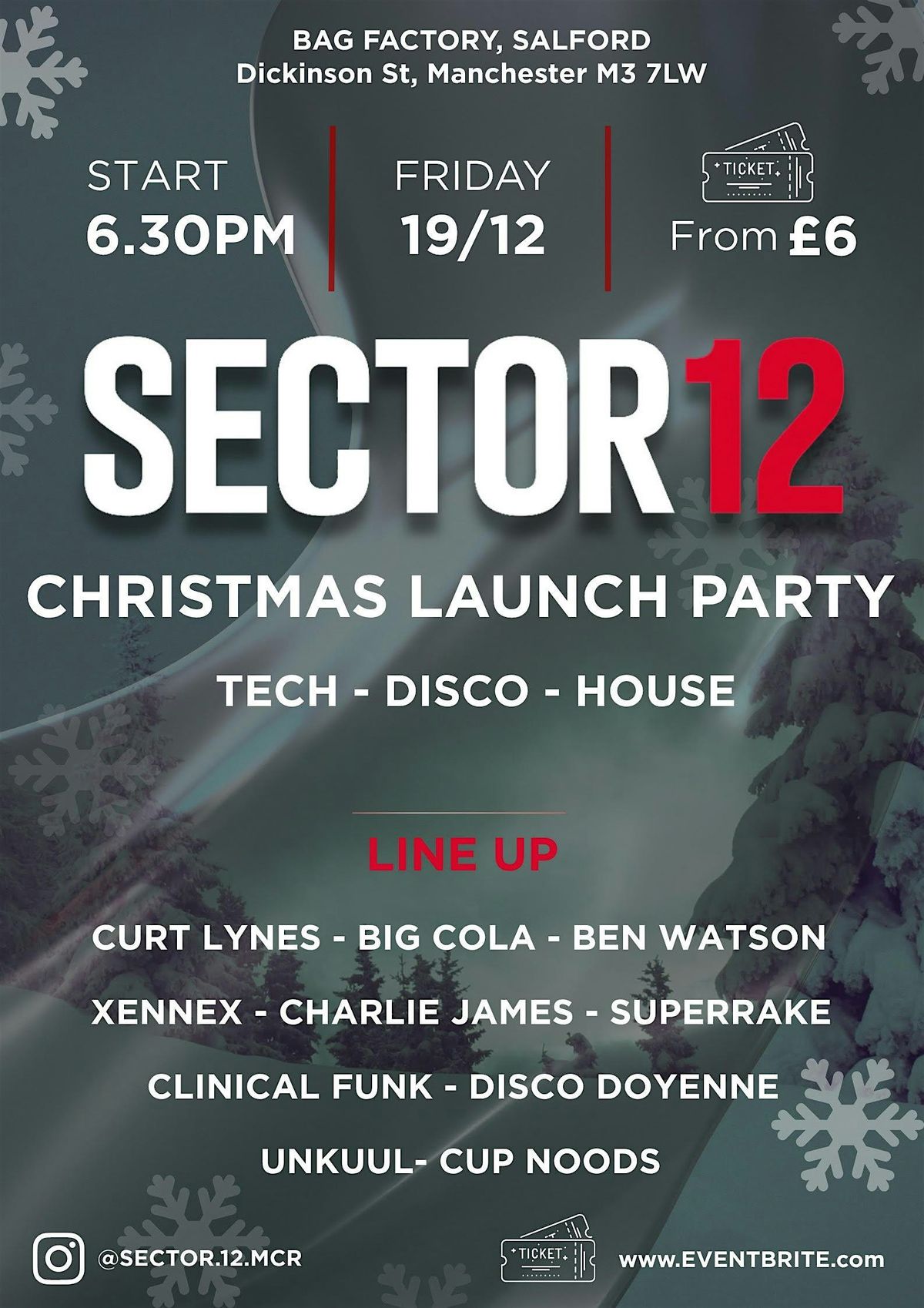 SECTOR 12 - CHRISTMAS LAUNCH PARTY @ BAG FACTORY