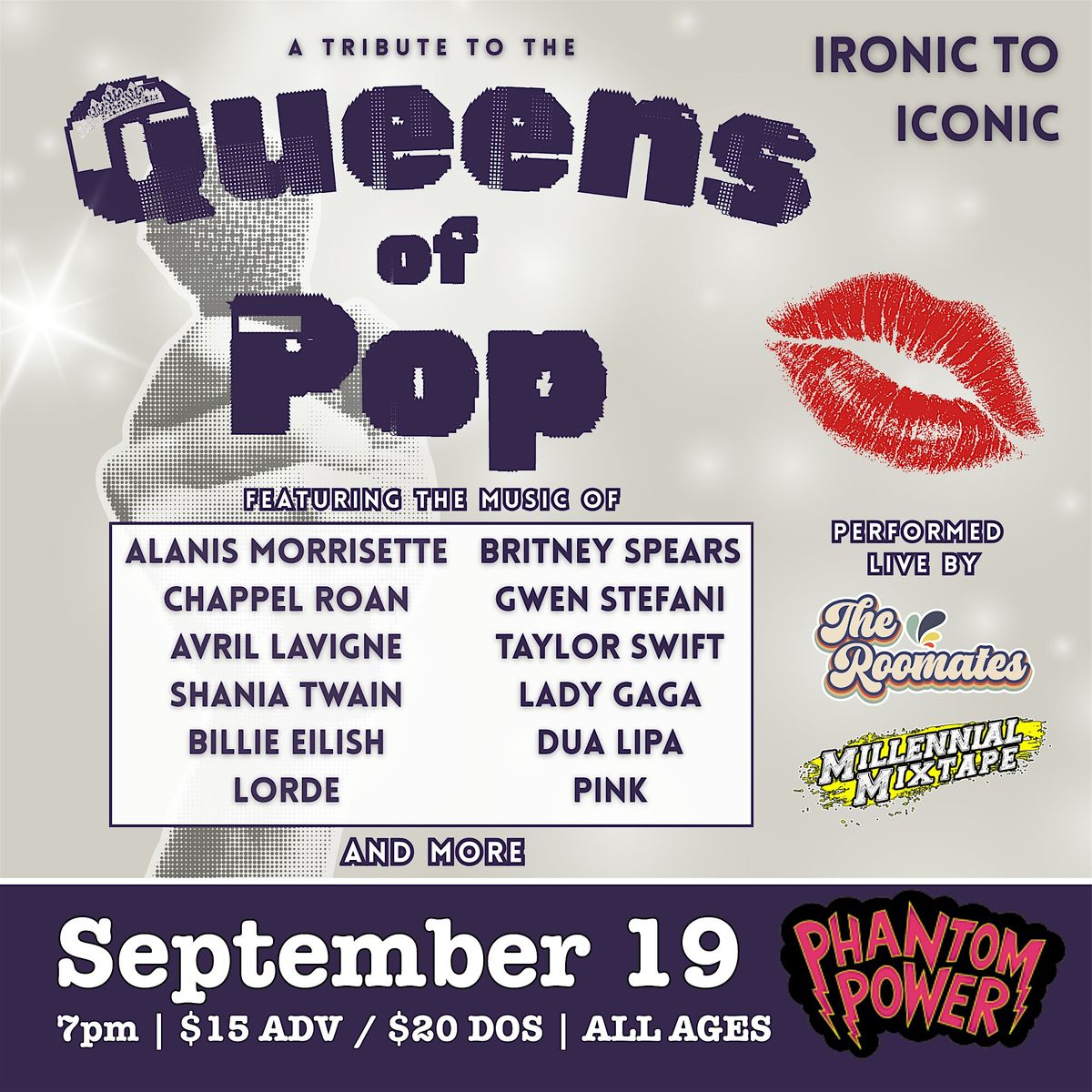 Ironic To Iconic - A Tribute to the Queens of Pop
