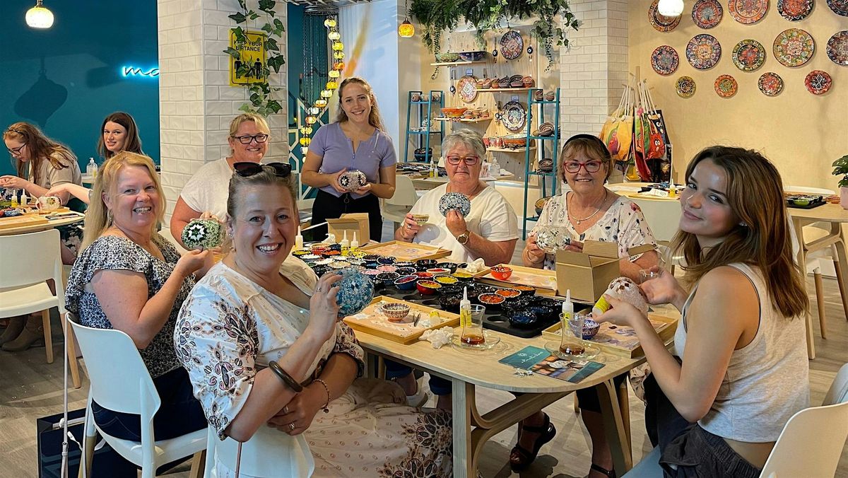 Mosaic Art Classes Dallas: Turkish Lamp Workshop