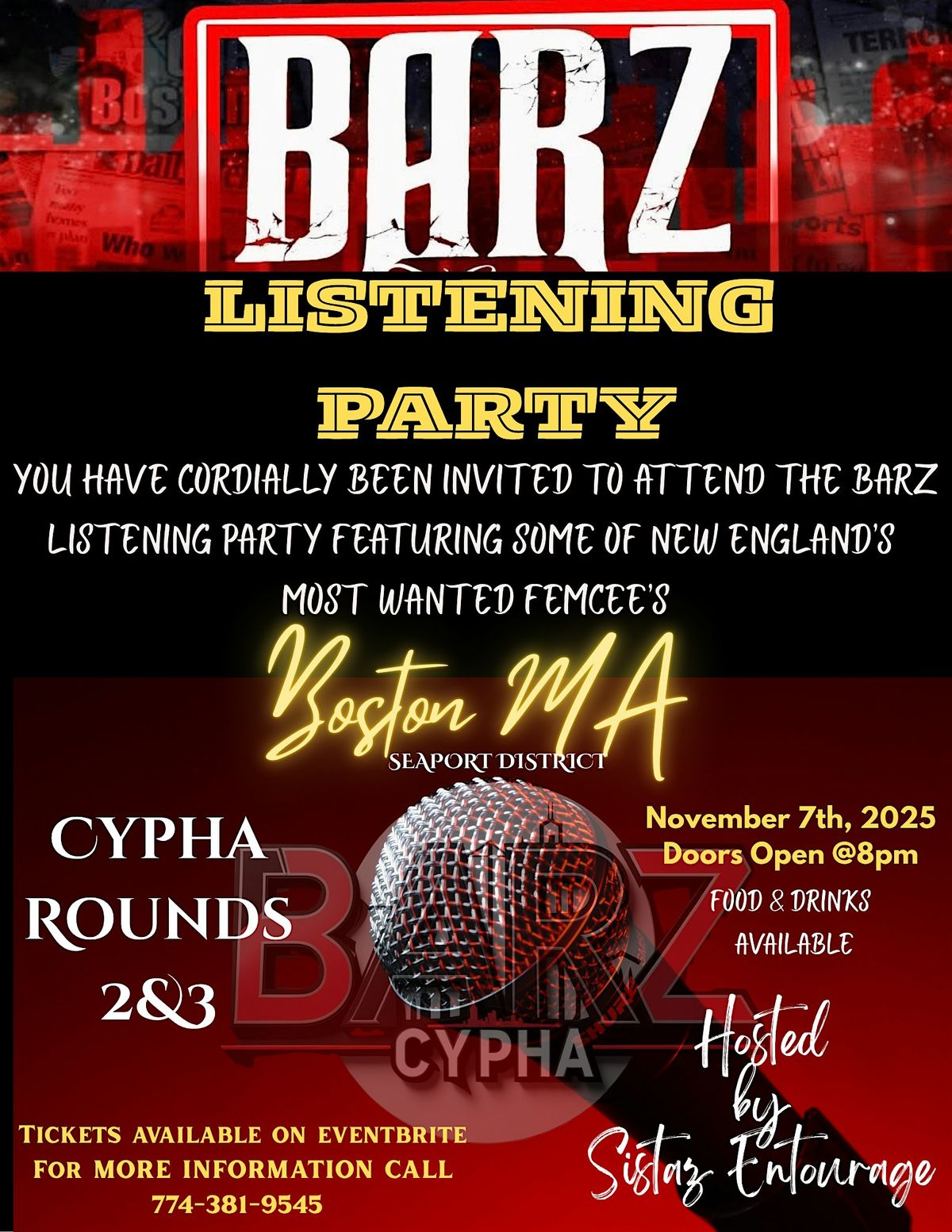 Barz Cypha 2 & 3 Listening Party