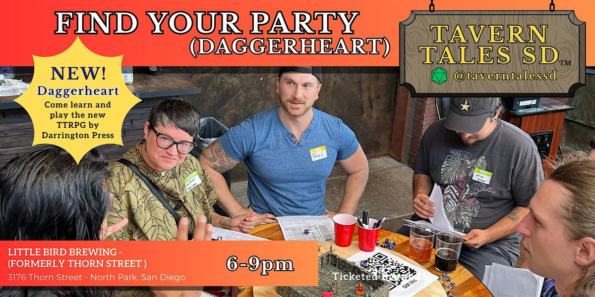 Sept 23 - TTSD: Find Your Party (Daggerheart)