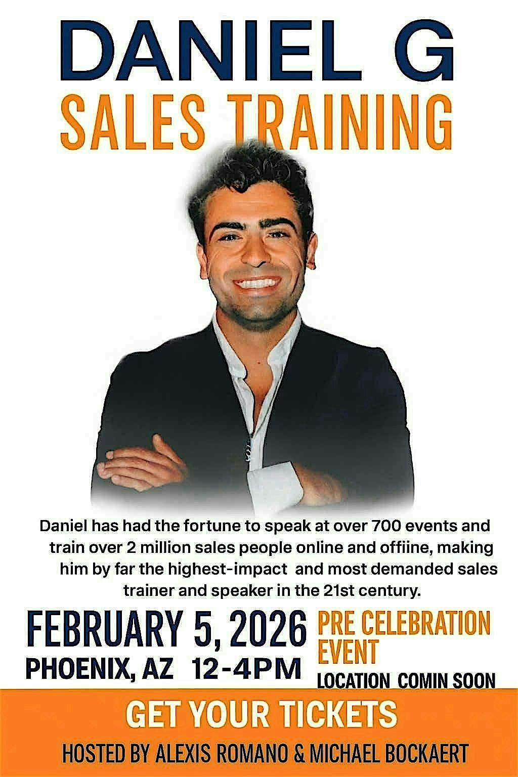 Pre Celebration Event with Daniel G-World Classic Sales Trainer