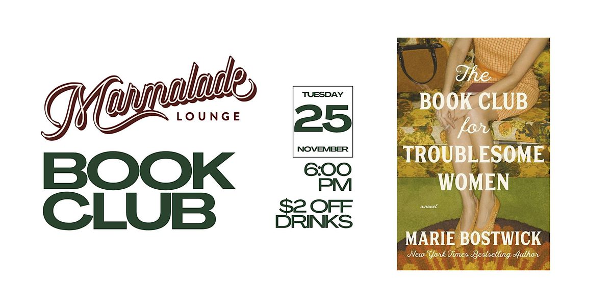 Marmalade Lounge Book Club Meet Up