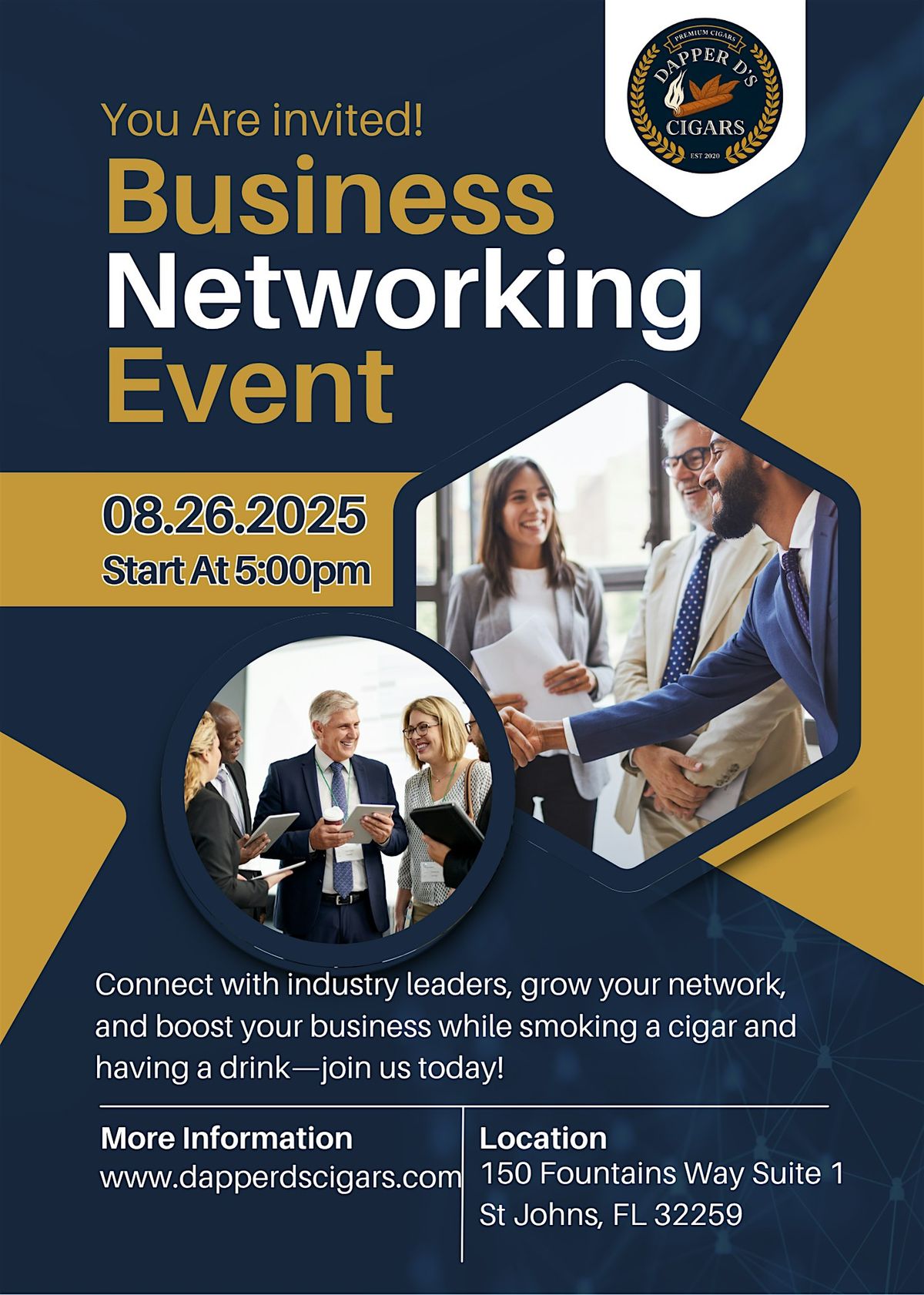Cigars & Networking Event - St Johns