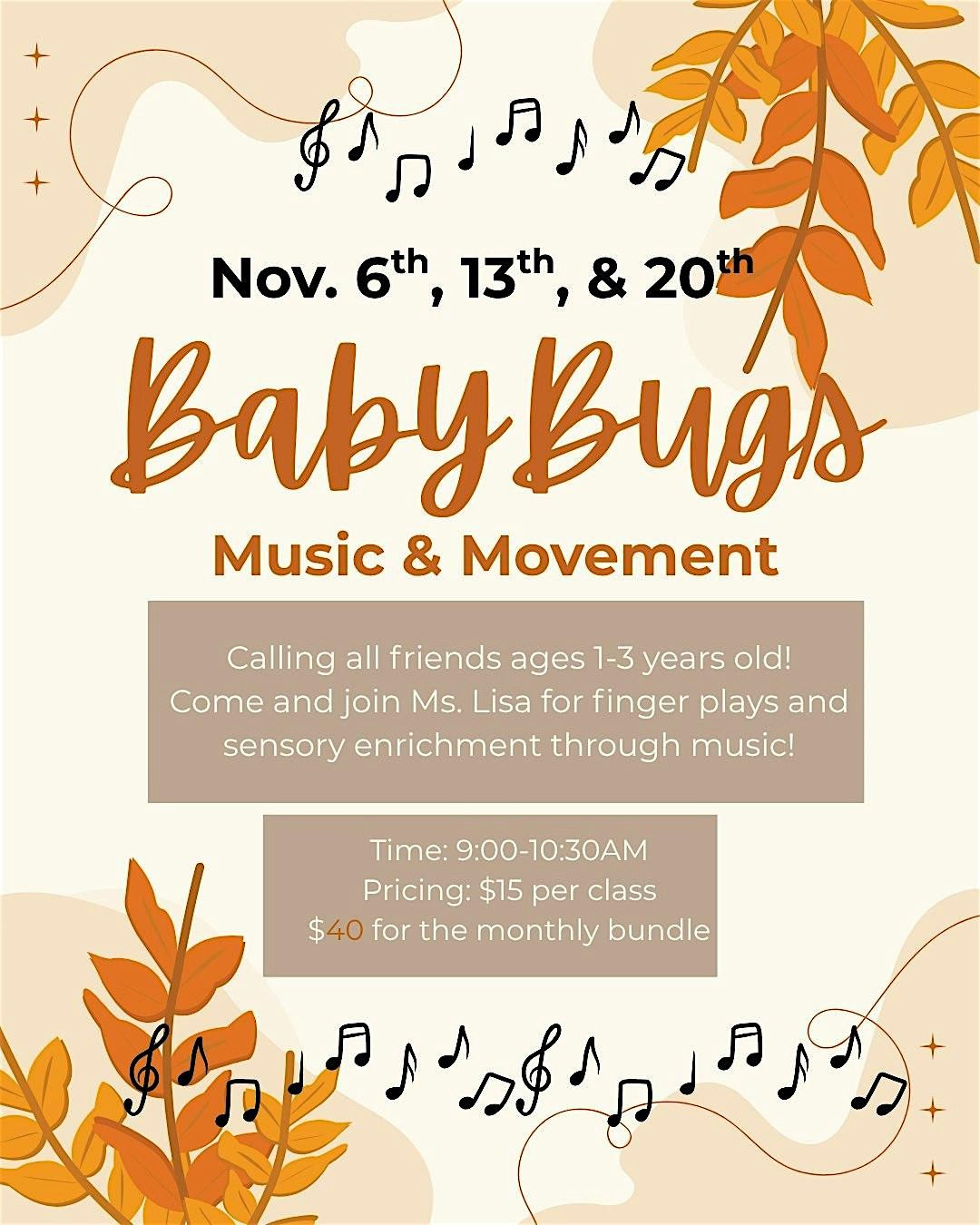Baby Bugs @ Gardenworks For Kids \/ NOVEMBER BUNDLE