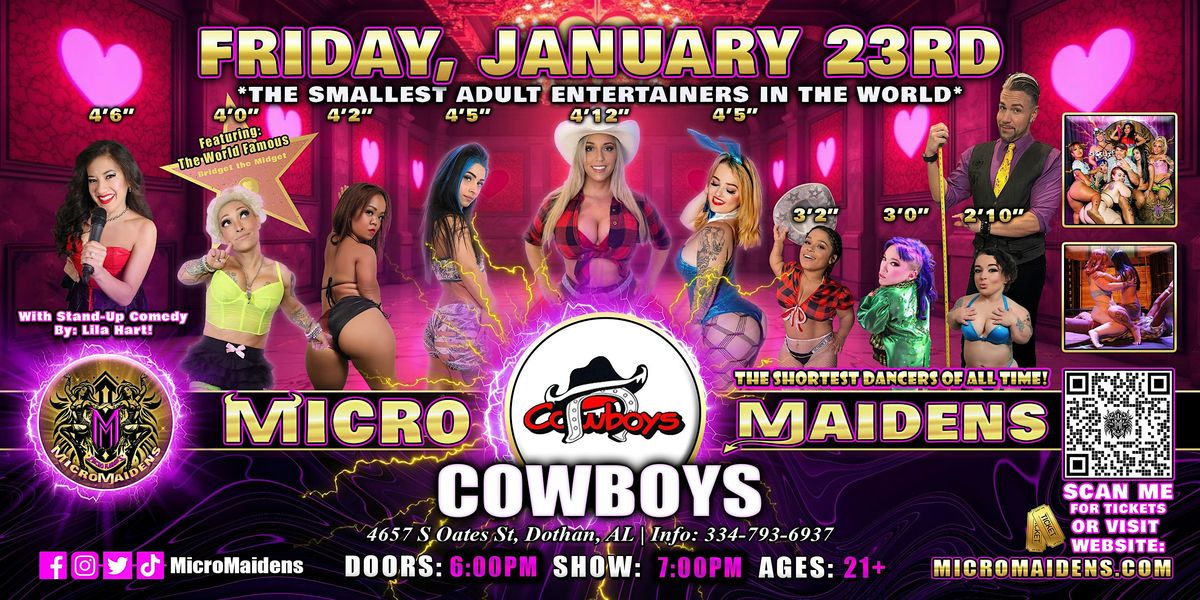 Dothan, AL - Micro Maidens Dwarf Dancers @Cowboys