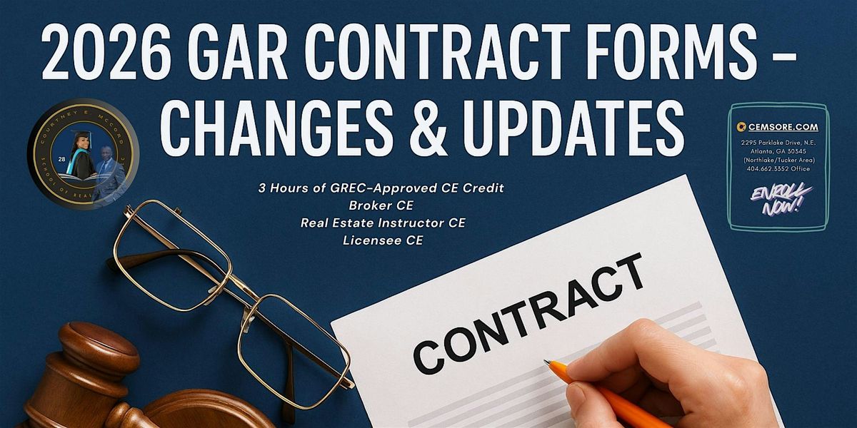 2026 GAR Contract Forms \u2013 Changes & Updates - In-Person & Virtual ZOOM