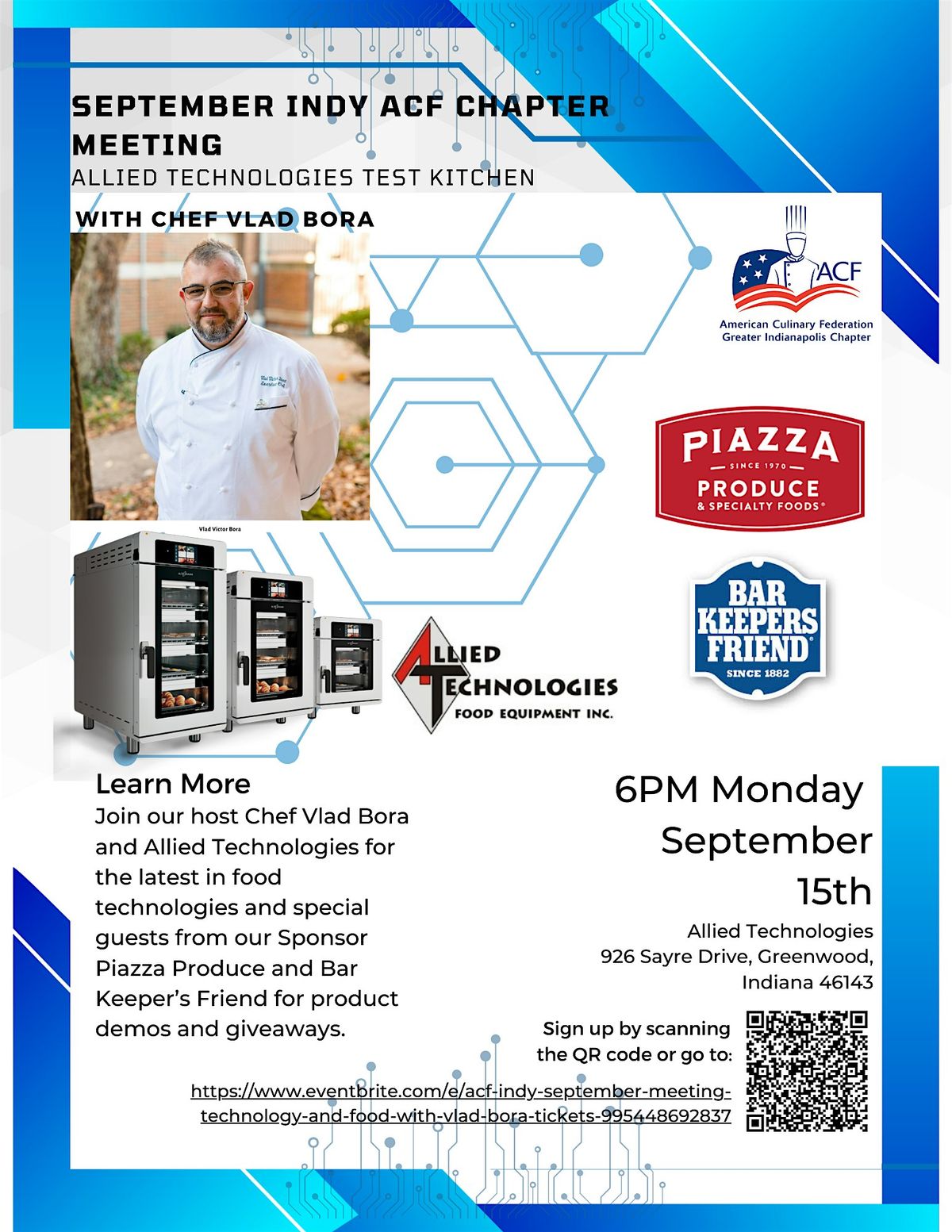 ACF Indy September Meeting: Technology and Food with Vlad Bora