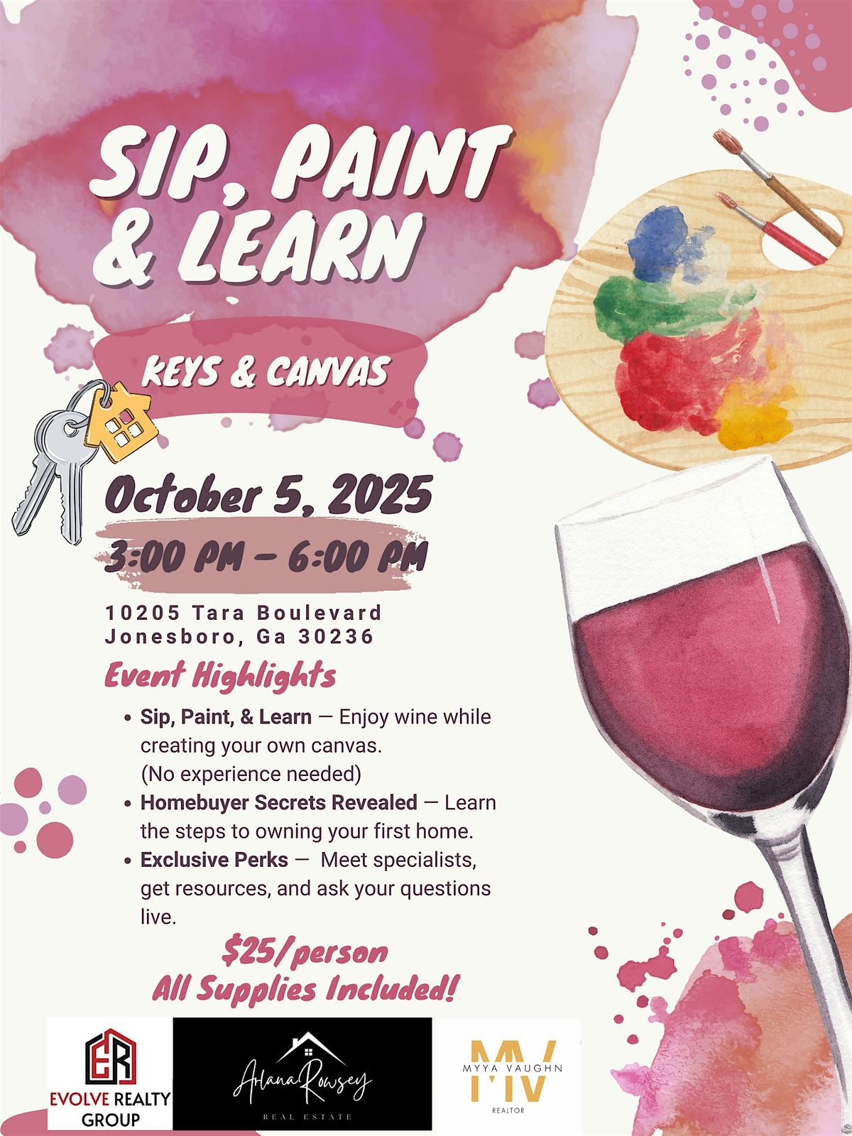 Sip , Paint & Learn