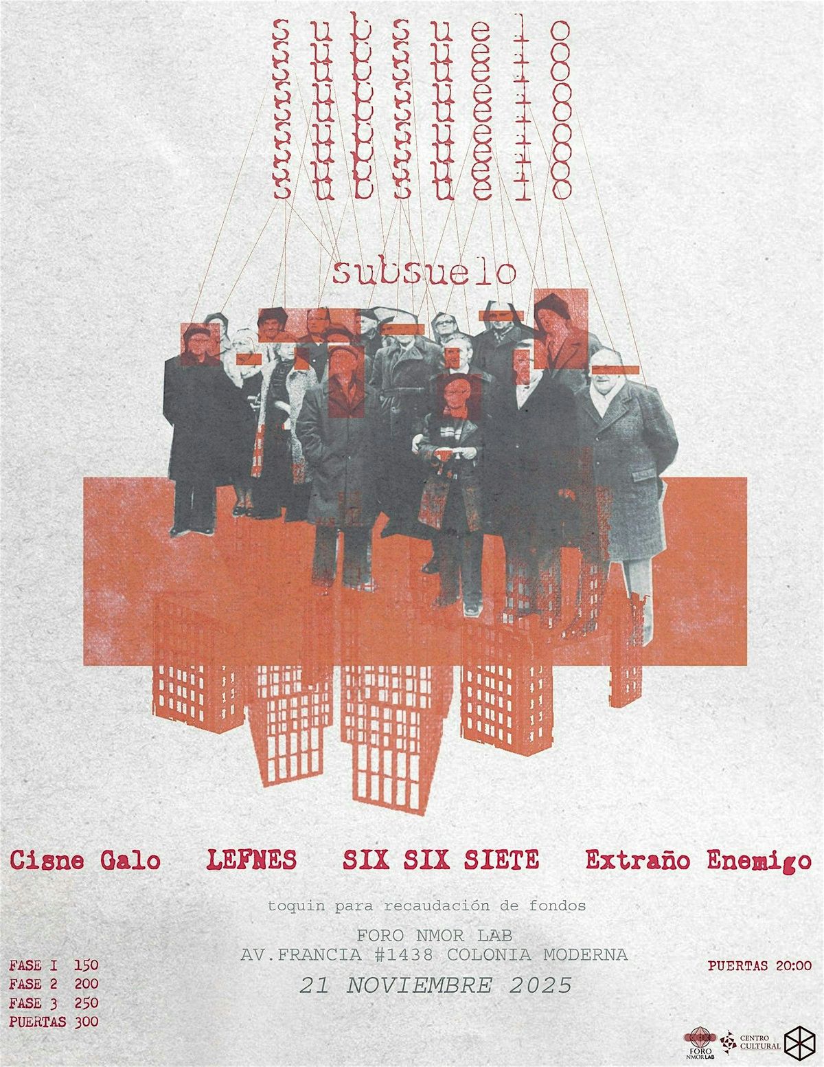 SUBSUELO: toquin para recaudaci\u00f3n de fondos