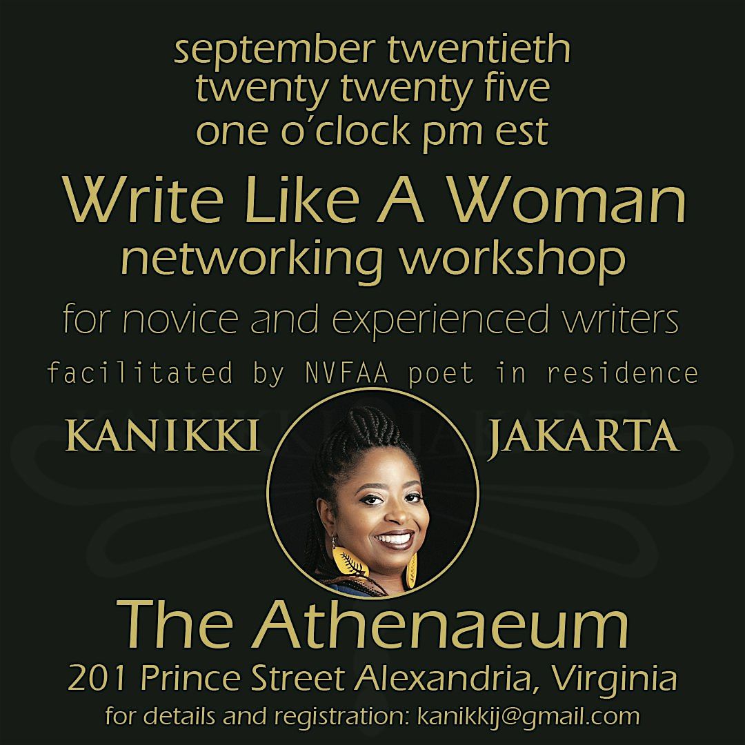 WRITE LIKE A WOMAN NETWORKING WORKSHOP - FALL 2025