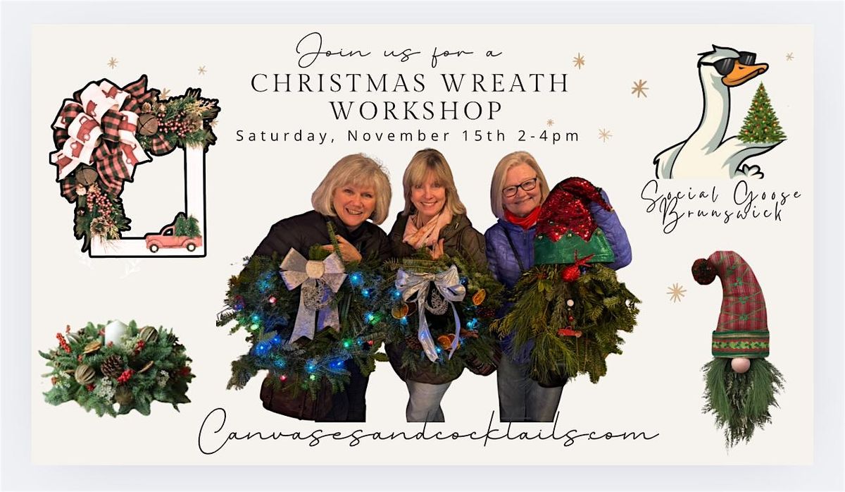 Canvases & Cocktails - Wreath Workshop