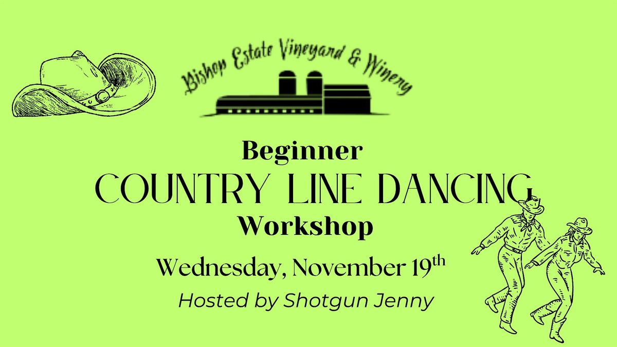 Beginner Country Line Dancing Workshop w\/ Shotgun Jenny at Bishop Estate