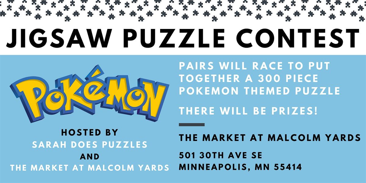 POKEMON THEME Pairs Jigsaw Puzzle Contest at Malcolm Yards - September 2025