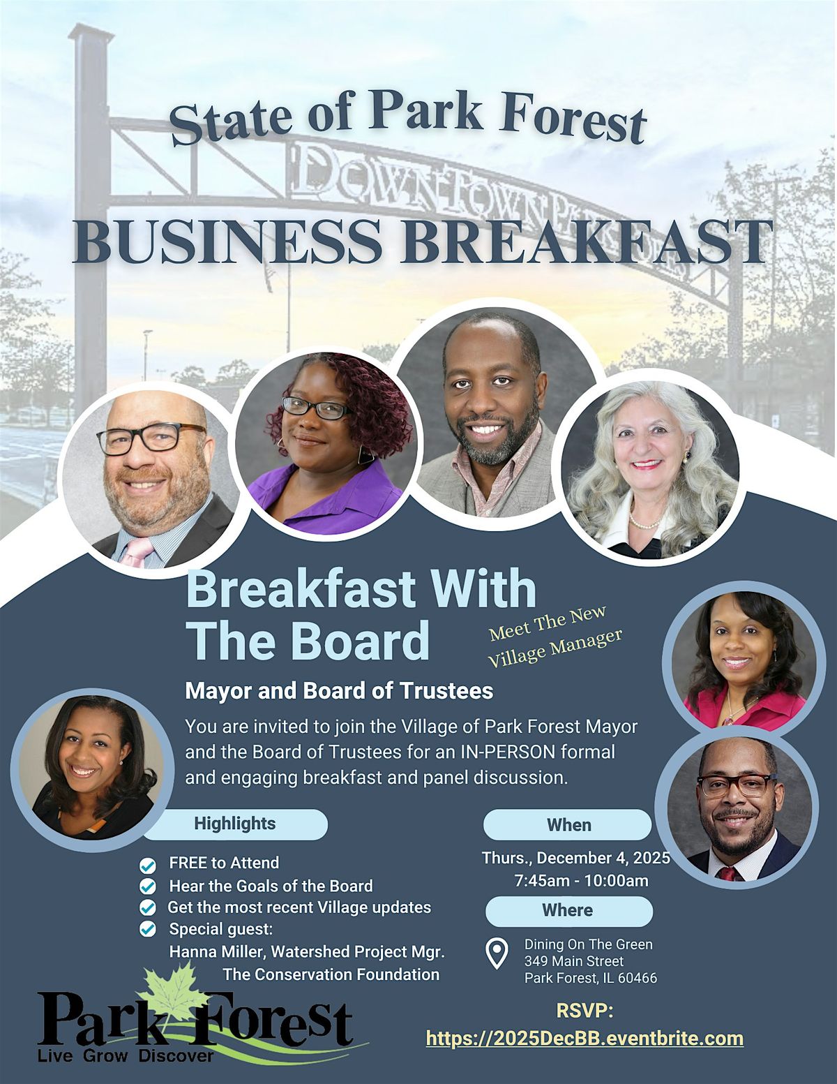 Park Forest Quarterly Business Breakfast