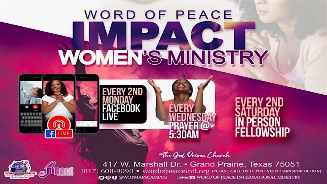 Women's Ministry Mentorship Monday's via FB LIVE