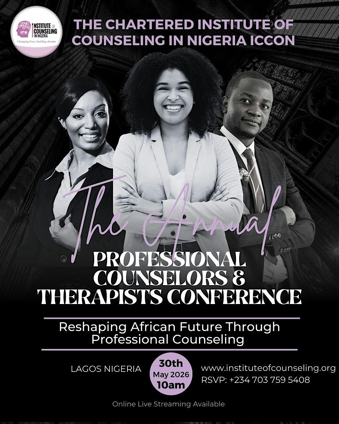 THE ANNUAL PROFESSIONAL COUNSELORS & THERAPISTS CONFERENCE