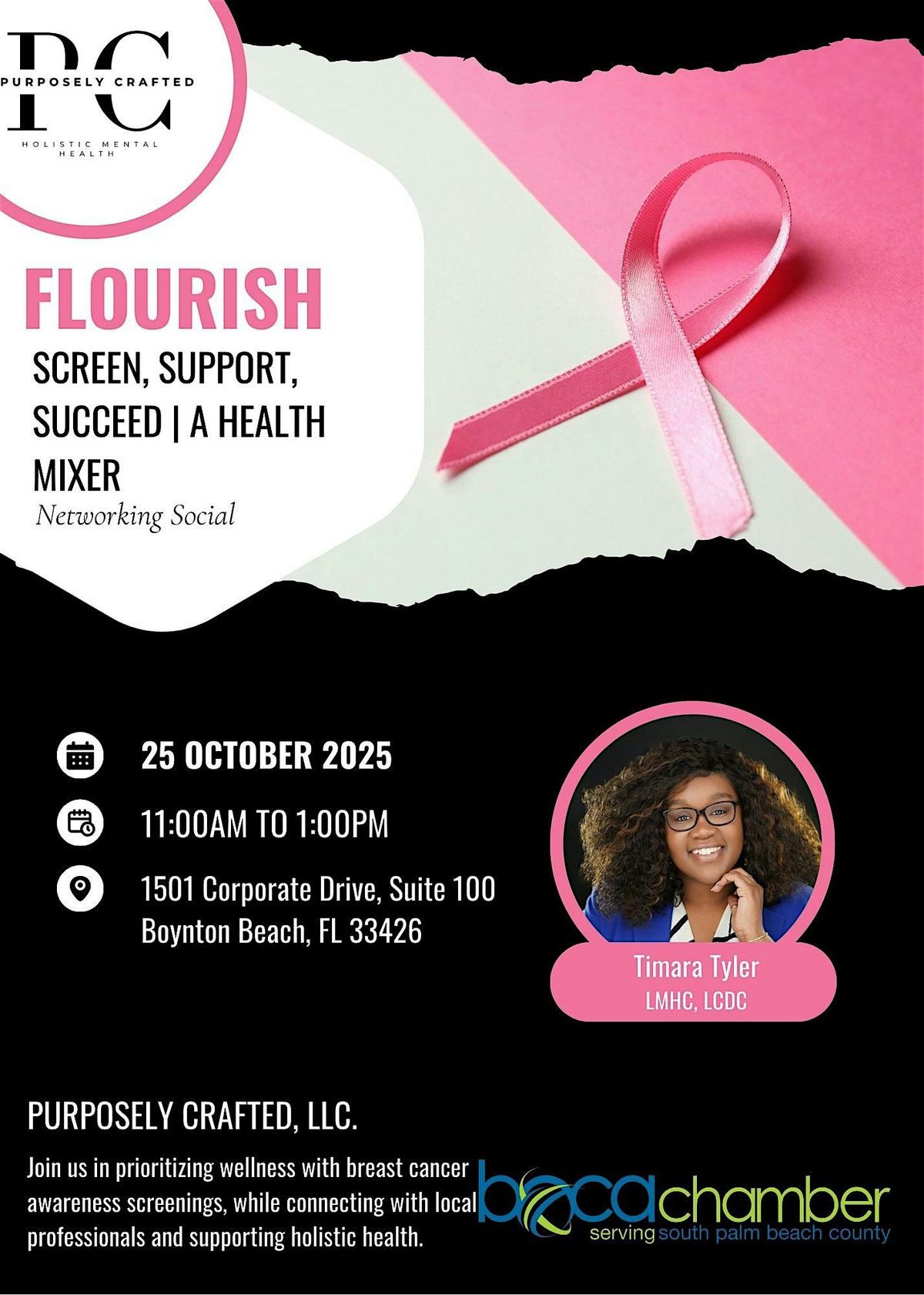 Networking Social: Flourish | Screen, Support, Succeed | A Health Mixer