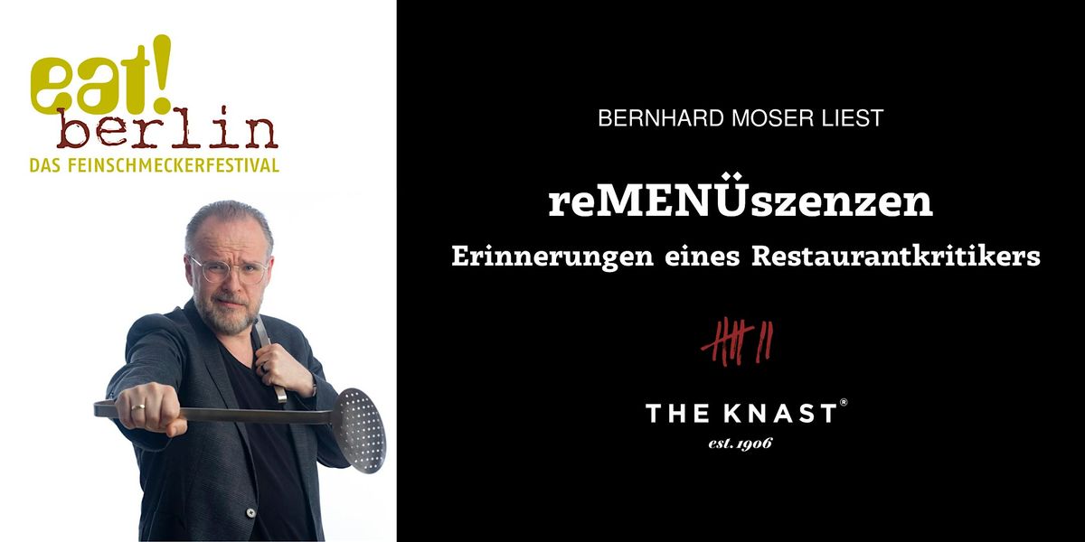 Bernhard Moser liest "reMEN\u00dcszenzen" im THE KNAST