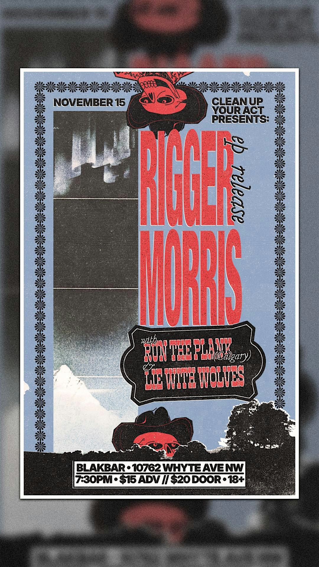 Rigger Morris EP release! Run the Plank, Lie with Wolves