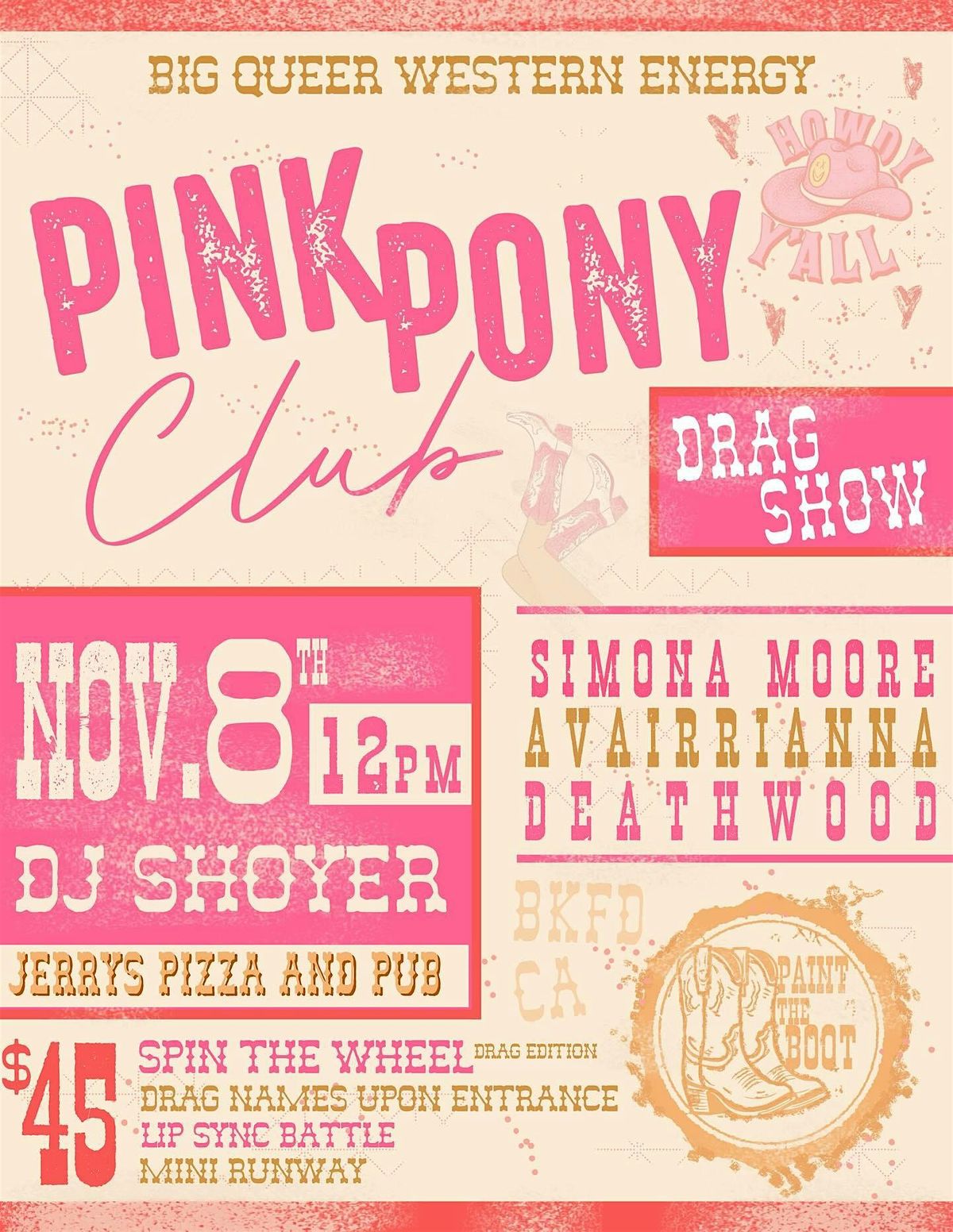 Pink Pony Club Drag Show