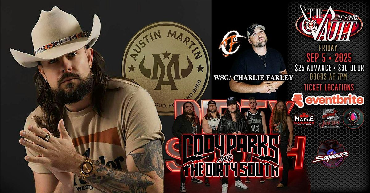 AUSTIN MARTIN wsg\/ Cody Parks & The Dirty South and Charlie Farley