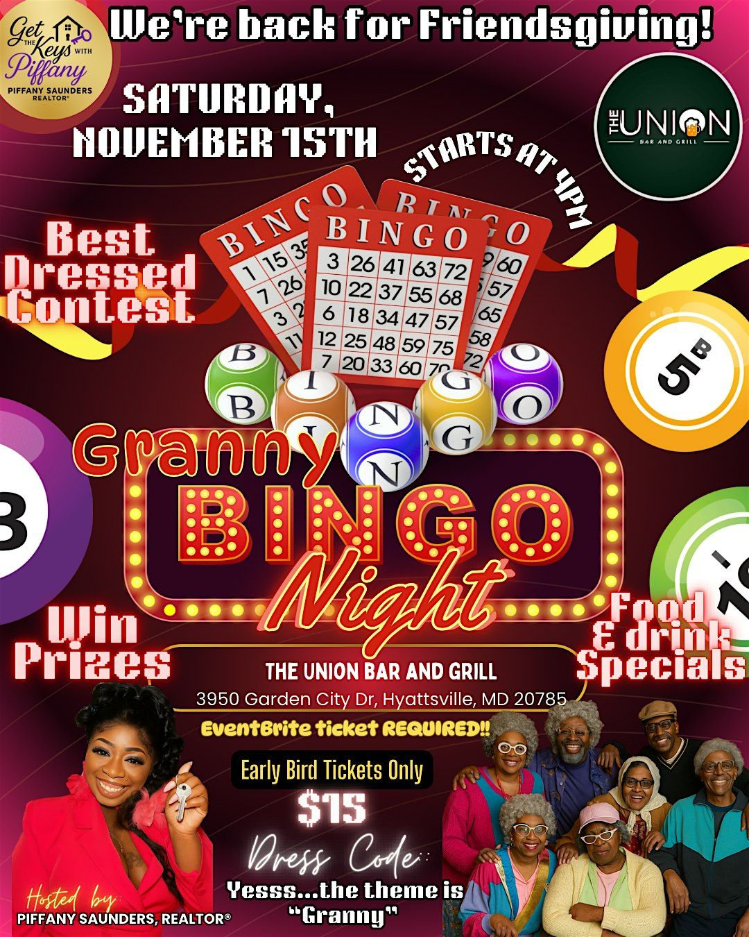 Friendsgiving - Granny Bingo Night\u2728