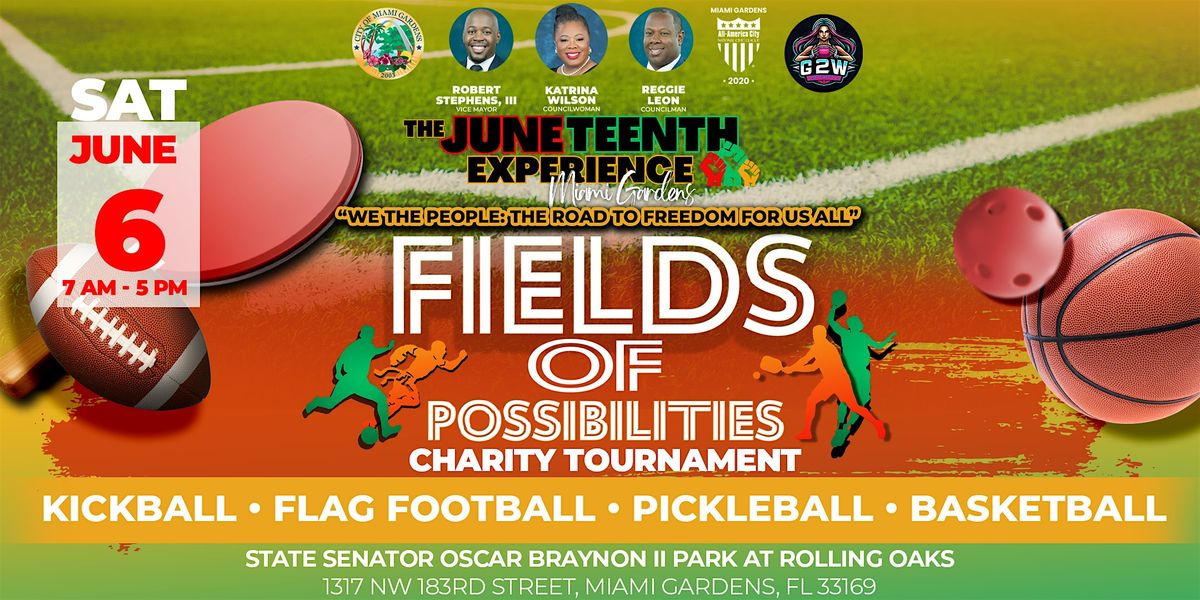 Fields of Possibilities Charity Tournament Juneteenth Kick-Off