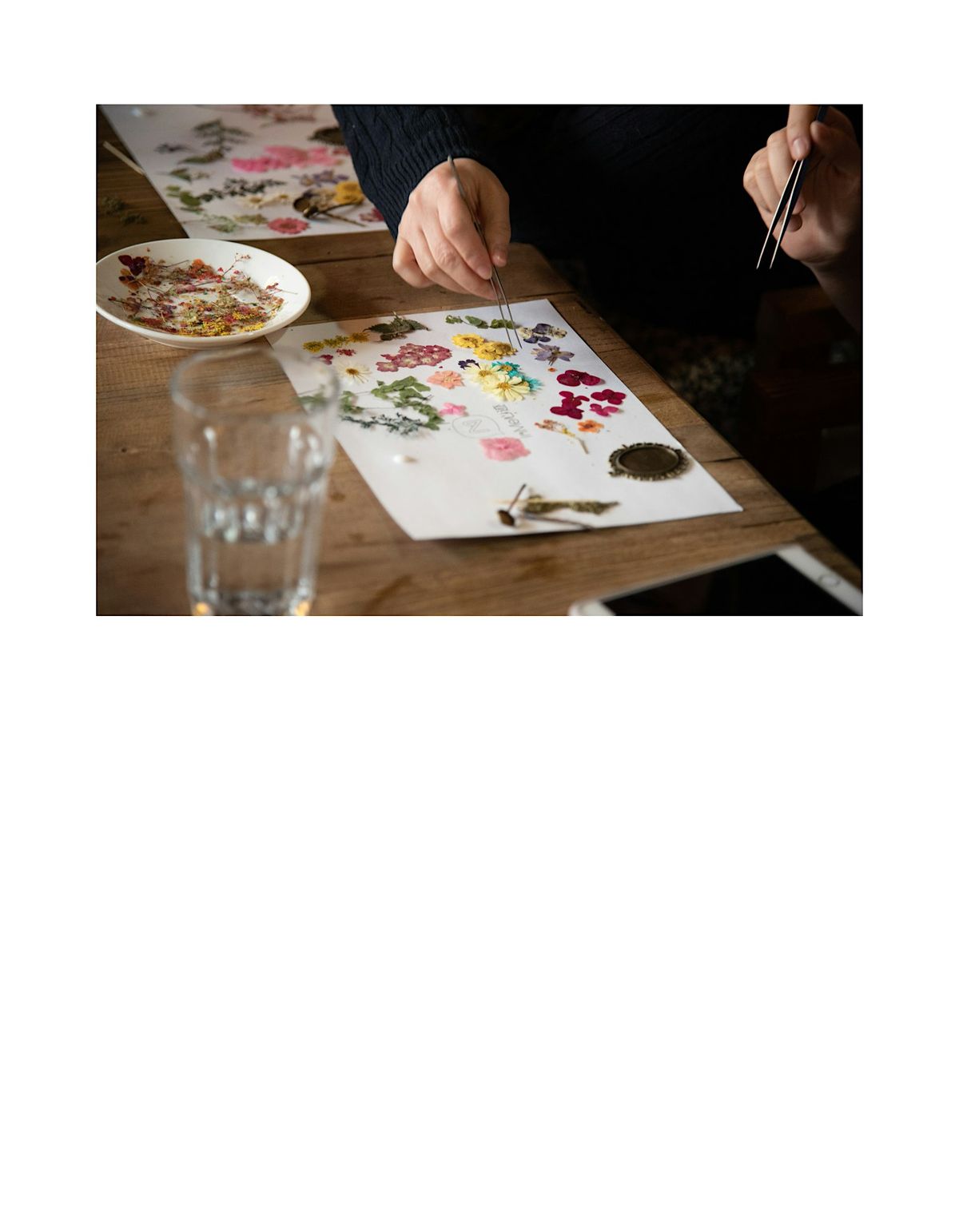 Sip & Create w\/ Oxford Blooms'  Pressed Flower Gift Workshop.